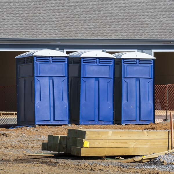 how often are the portable toilets cleaned and serviced during a rental period in New Franken